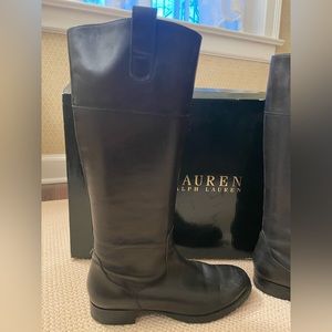 Ralph Lauren Stara Riding Boot in black size 8